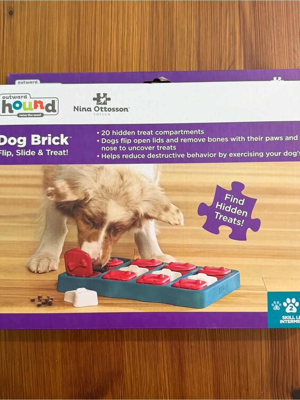 New In Box - Outward Hound Dog Brick Flip, Slide & Treat!